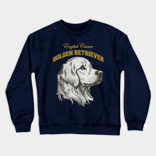 English Cream Golden Retriever - Preppy Collegiate Crewneck Sweatshirt